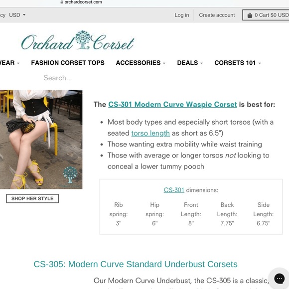 Orchard Corset Modern Curve Waspie, Mesh Size 24 Short Waist - Picture 8 of 8